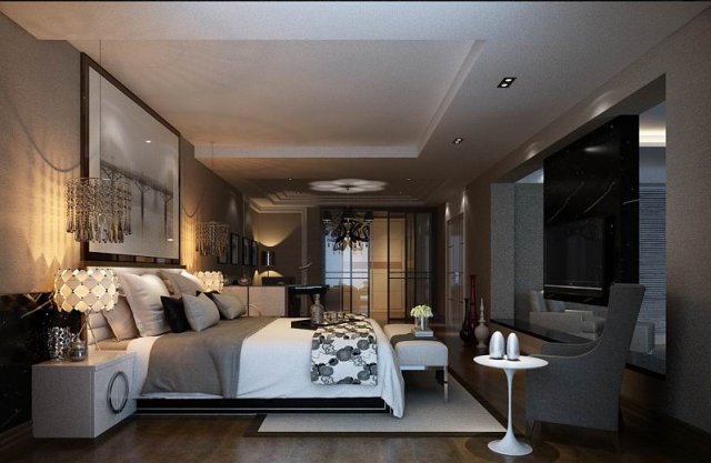 Beautifully stylish and luxurious bedrooms 93 3D Model