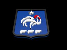 France National Football Team 3d Logo 3D Model