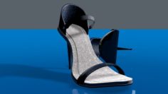 High Heel Ladies Sandal 3D Model