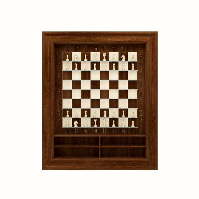 Wall chessboard 3D Model