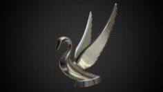 Swan Hood Ornament 3D Model