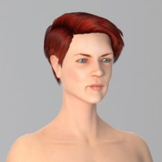 Miss Red Beauty 3D Model
