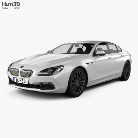 BMW 6 Series Gran Coupe F06 2015 3D Model