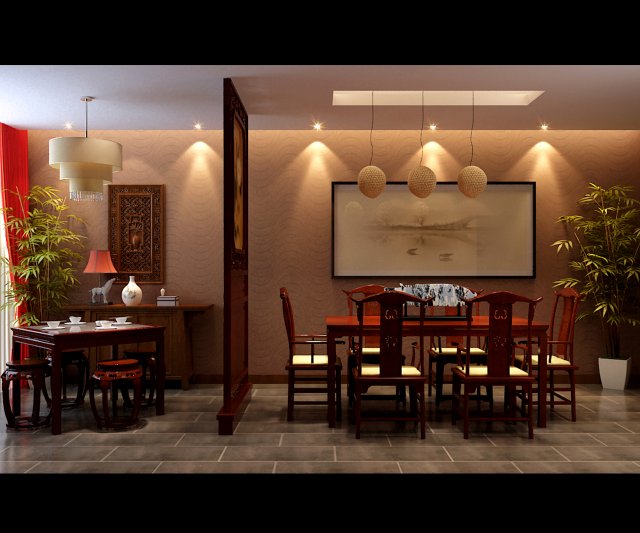 Family – kitchen – restaurant 418 3D Model