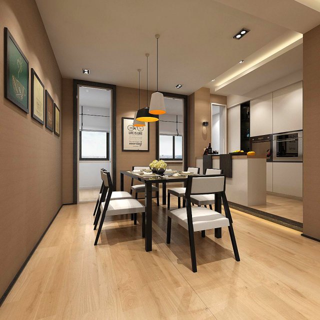Family – kitchen – restaurant 447 3D Model