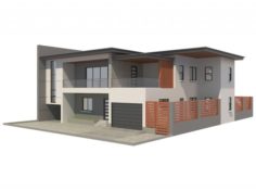 Modern House 5 Free 3D Model