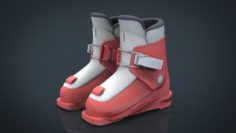 Kids Ski Boots 3D Model