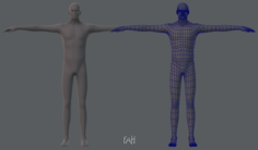 Base mesh man character 3D Model
