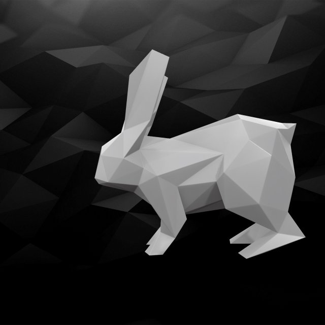 3D Printable Rabbit model 3D Model