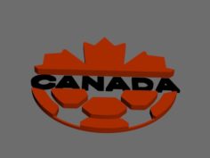 Canada Football National Team 3d Logo 3D Model