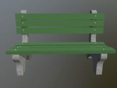 Park bench 3D Model