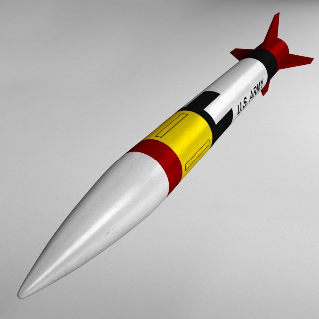Patriot missile mim-104 high detail 3D Model