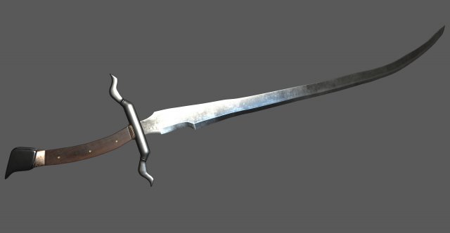 Scimitar Sword 8k4k 3D Model