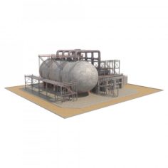 Industrial Silo 2 3D Model