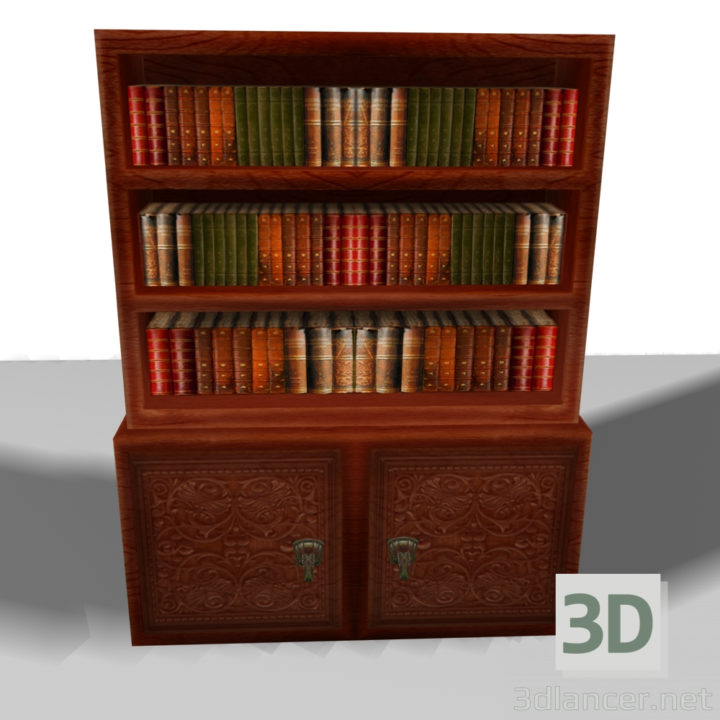 3D-Model 
Bookcase Lowpoly (extremely)