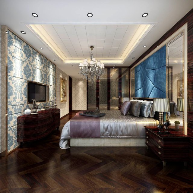 Beautifully stylish and luxurious bedrooms 22 3D Model