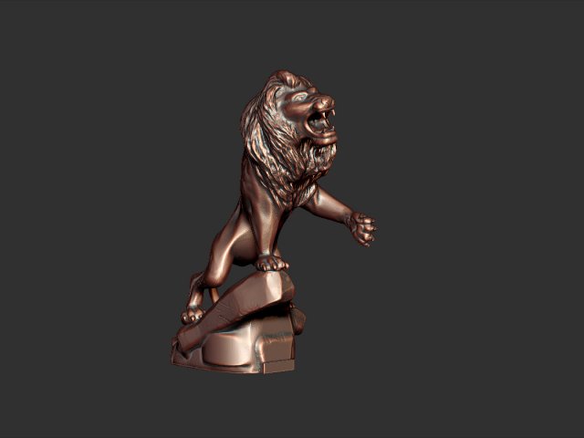 LION Mascotte 3D Model
