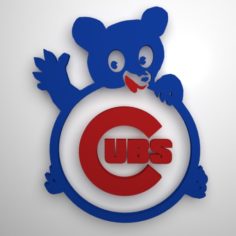 Cubs Logo 3 different versions						 Free 3D Model