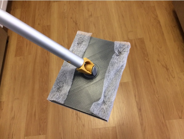 Square mopper that recycles clothes dryer sheets 3D Print Model