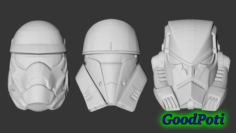 Set of helmets from Star Wars 3D Model