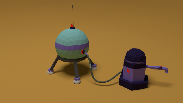 Colony mars mobile game hydrant 3D 3D Model