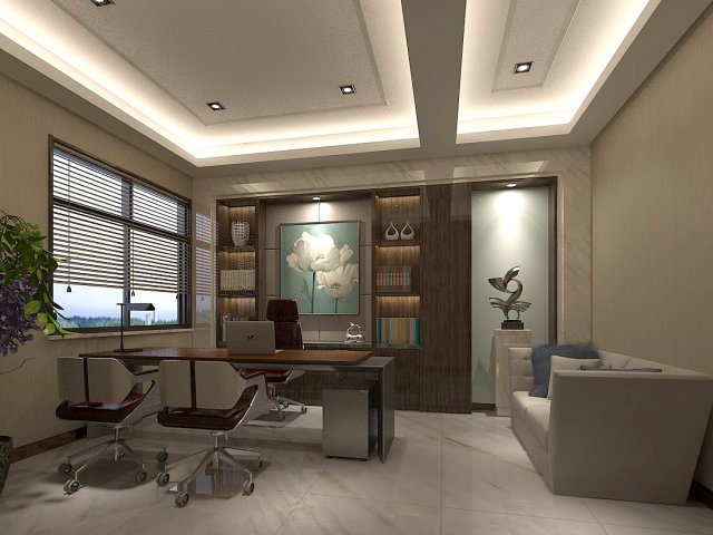 Family – Office – Study room -0124 3D Model
