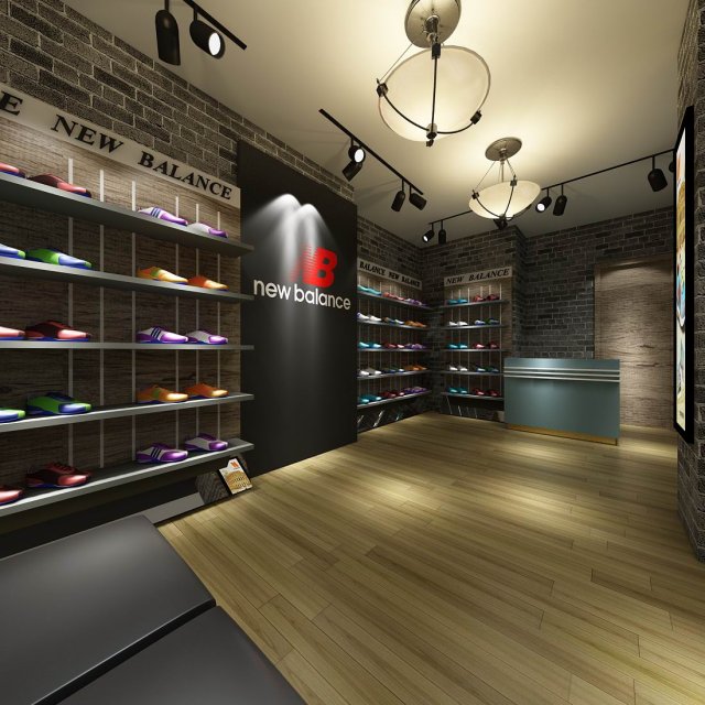 Mall Store – Shoe Store 01 3D Model