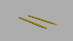Model of Drum Sticks 3D Model