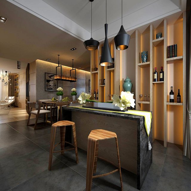 Family – kitchen – restaurant 85 3D Model