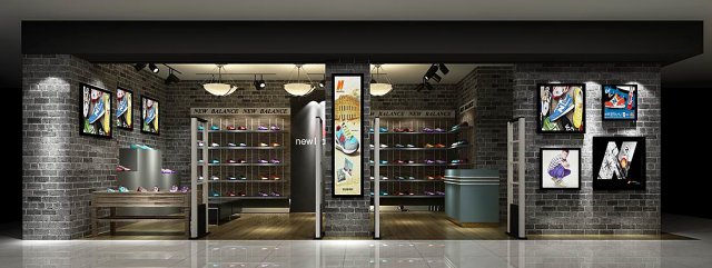 Mall Store – Shoe Store 03 3D Model