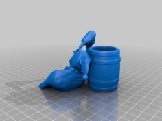 santa claus sloppy drunk 3D Print Model