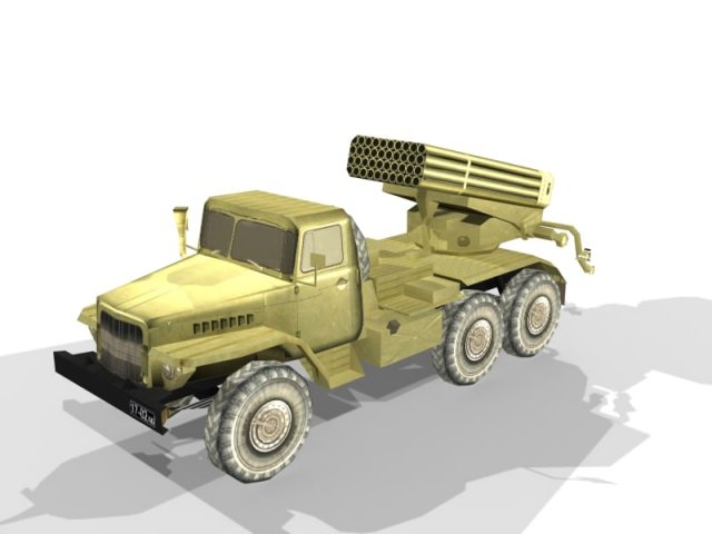 Ural Grad Hail 3D Model