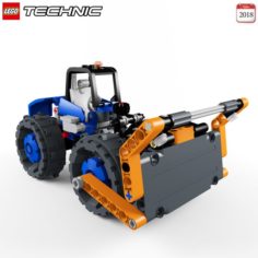 Lego 42071 Dozer Compactor Free 3D Model