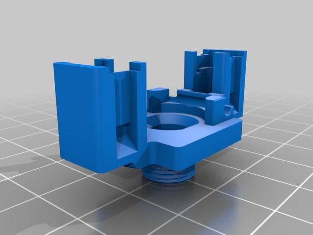 Potentiometer with 2 Tactile Switches 3D Print Model