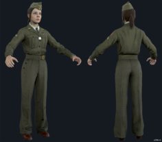 Quartermaster Corporal Green 3D Model
