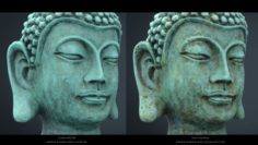 Vintage buddha head 3D Model