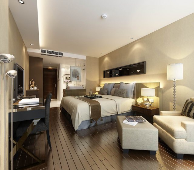 Beautifully stylish and luxurious bedrooms 29 3D Model