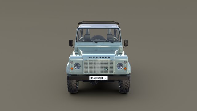 1985 Land Rover Defender 90 with interior ver 7 3D Model