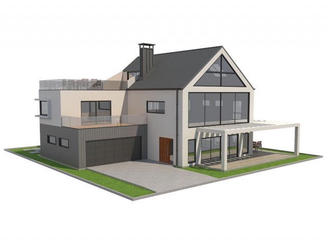 Modern House 4 3D Model