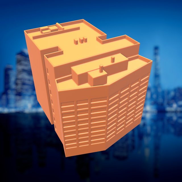 Generic City Building 07 3D Model