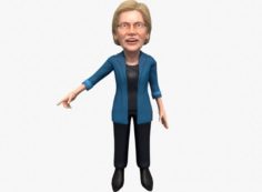 Elizabeth Warren stylized free Free 3D Model