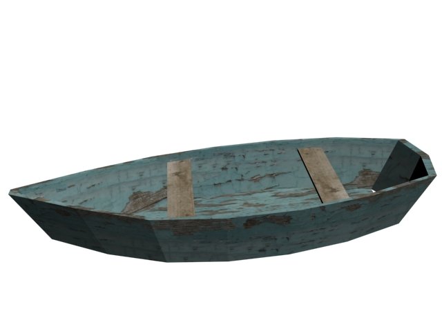 Simple Boat Free 3D Model