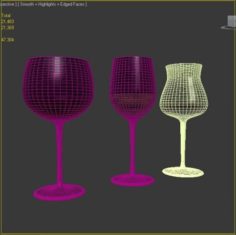 Wine Glasses 3D Model
