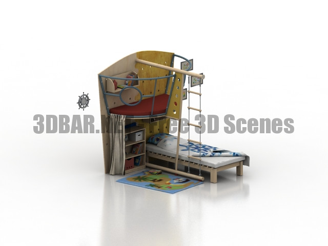 HABA childrens room bedroom 3D Collection