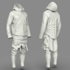 Puffer Jacket – Coat 3D Model