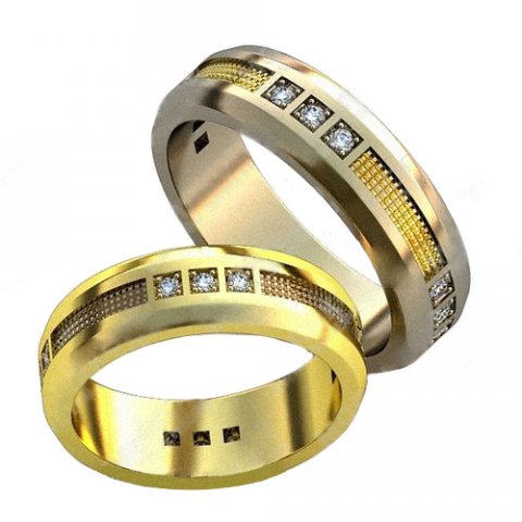 Wedding ring 523 3D Model
