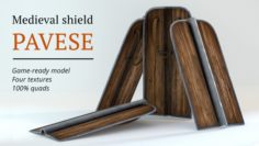 Pavese shield 3D Model