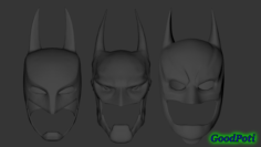 Set of helmets of Batman 3D Model