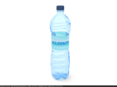Botella de plastico para agua Free 3D Model