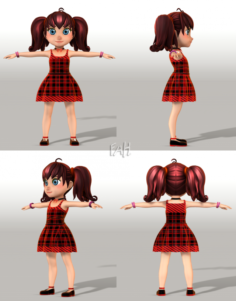 Girl V05 3D Model